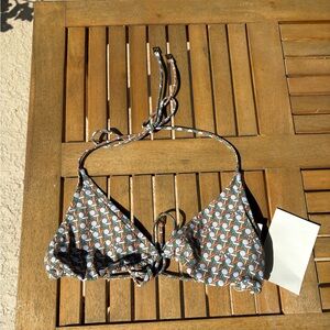Tory Burch Multicolor Geometric Bikini Top